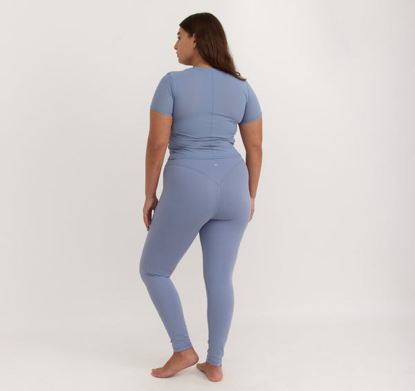 Organic Basics Active Leggings Misty Blue