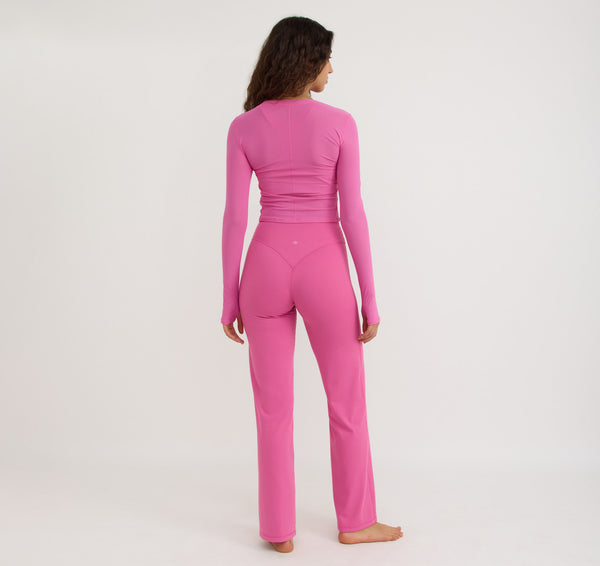 Organic Basics Active Mesh Long Sleeve Tee Pink