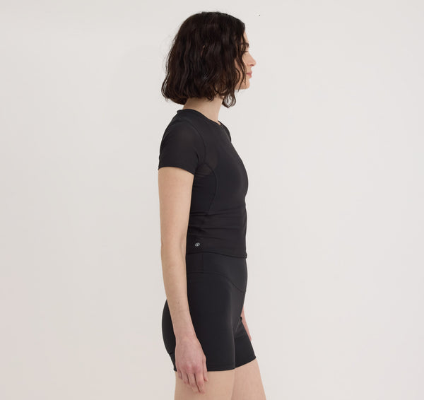 Organic Basics Active Mesh Tee Black