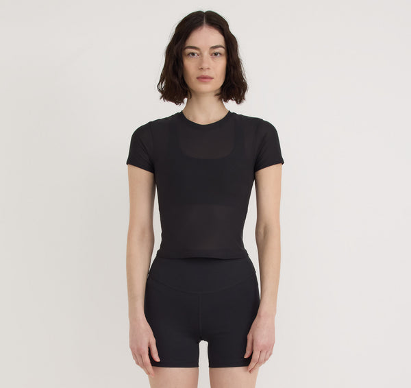 organic basics Active Mesh Tee Black