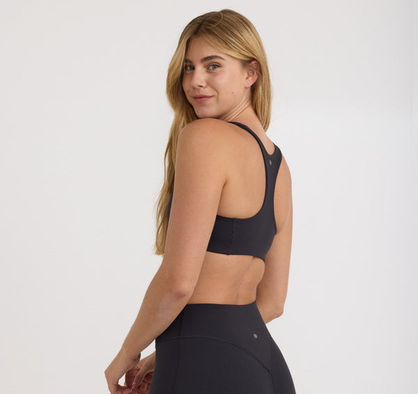 Organic Basics Active Racer Back Bra Black