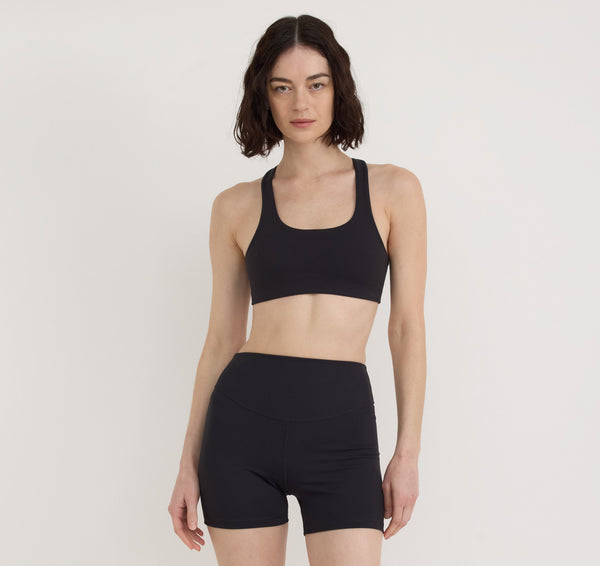 Organic Basics Active Racer Back Bra Black