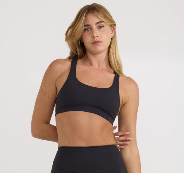 Organic Basics Active Racer Back Bra Black