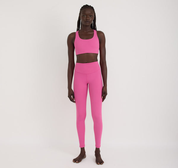 Organic Basics Active Racer Back Bra Pink