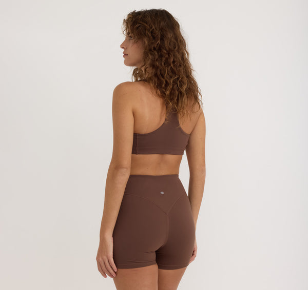 Organic Basics Active Racer Back Bra Walnut