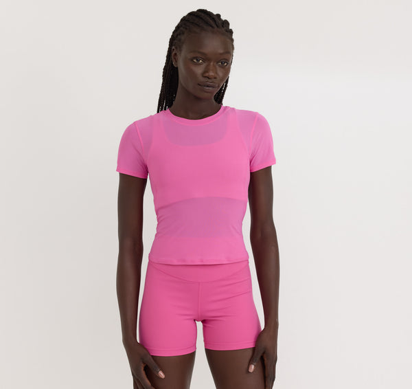 organic basics Active Run Shorts Pink