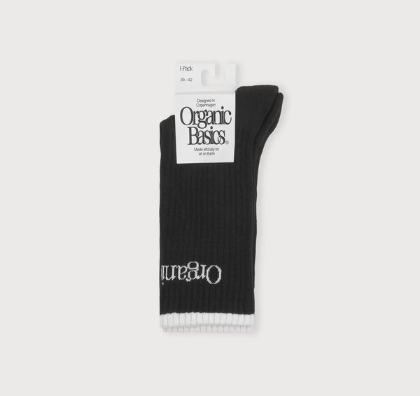 organic basics Active Tennis Socks Black
