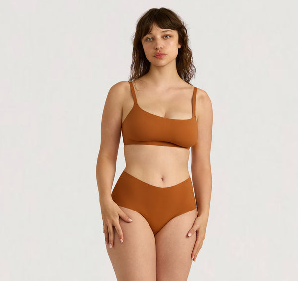 organic basics Bare Bralette Wood