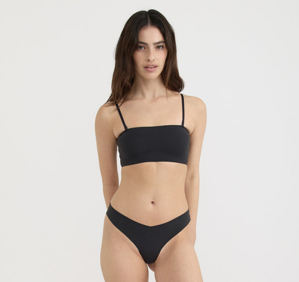 organic basics Bare Thong Black