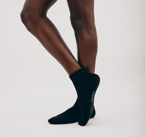 Organic Basics Core Ankle Socks 2-pack Black