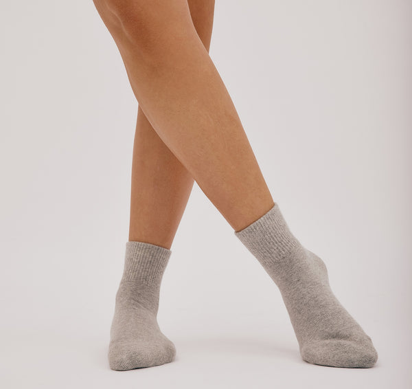 Organic Basics Core Ankle Socks 2-pack Grey