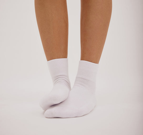 Organic Basics Core Ankle Socks 2-pack White