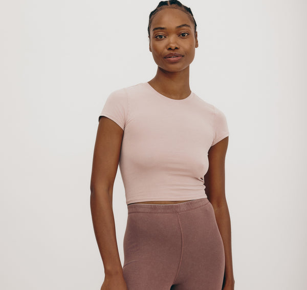 Organic Basics Core Baby Tee Muted Misty Rose
