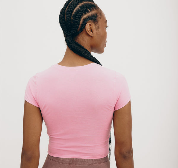 Organic Basics Core Baby Tee Muted Petal Pink