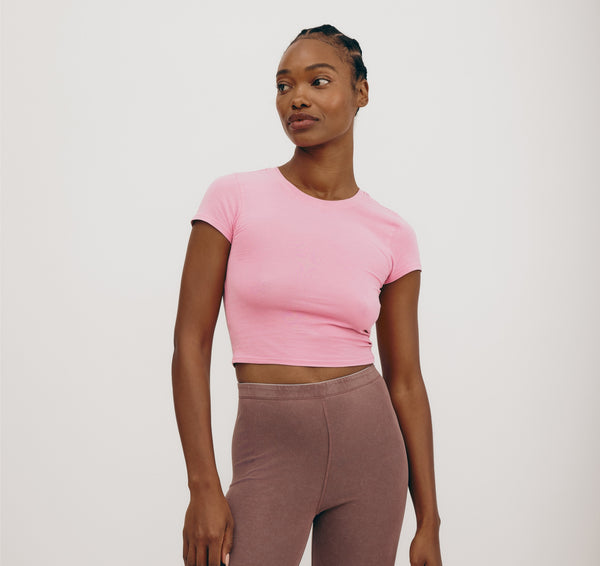 Organic Basics Core Baby Tee Muted Petal Pink