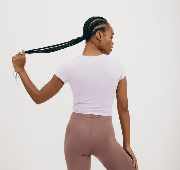 Organic Basics Core Baby Tee Soft Lilac