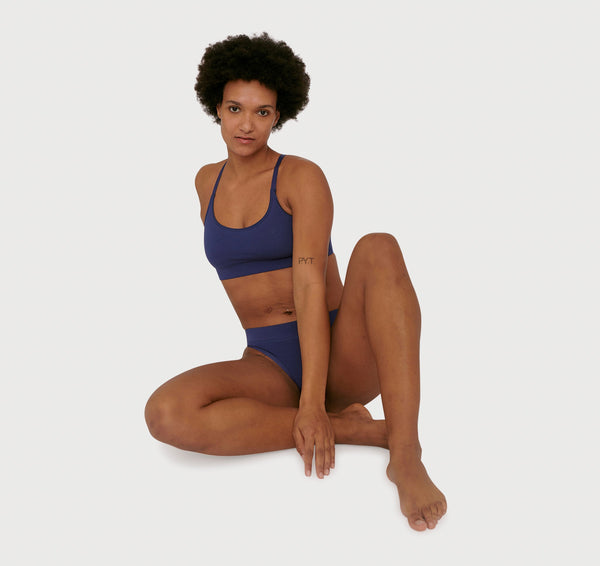 Organic Basics Core Basic Bra Cobalt