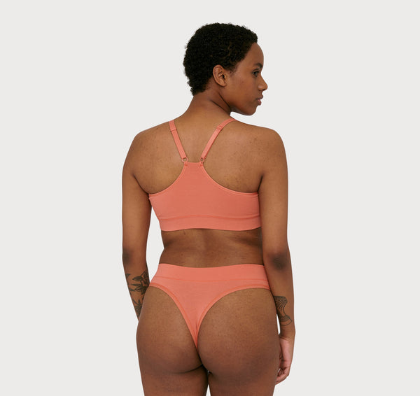 Organic Basics Core Basic Bra Dusty Red