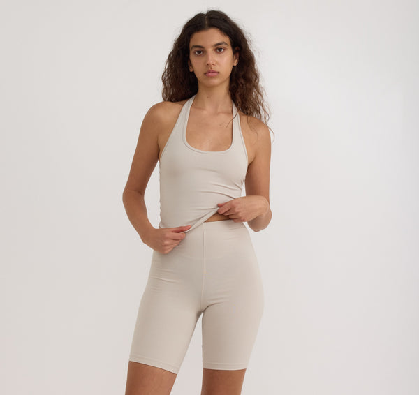 Organic Basics Core Bike Shorts Sandstone