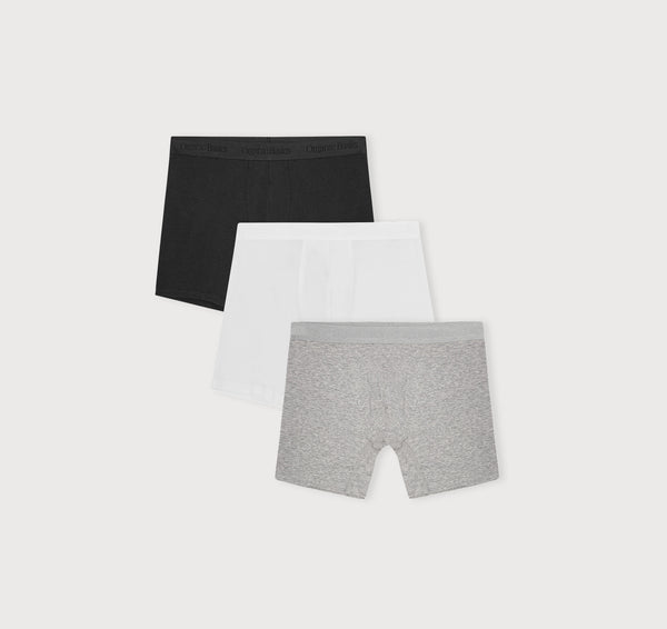 organic basics Core Boxer Briefs 3-Pack Black