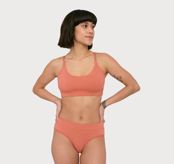 organic basics Core Briefs 2-pack Dusty Red