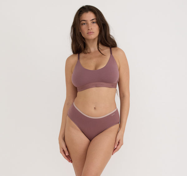 Organic Basics Core Briefs 3-Pack Rose Wood