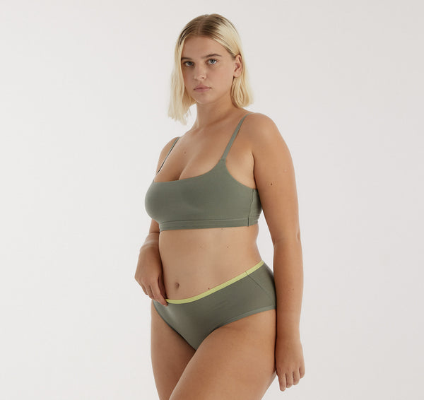 Organic Basics Core Briefs 3-Pack Seaweed