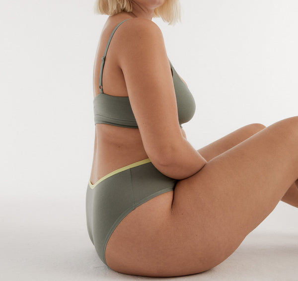 Organic Basics Core Briefs 3-Pack Seaweed