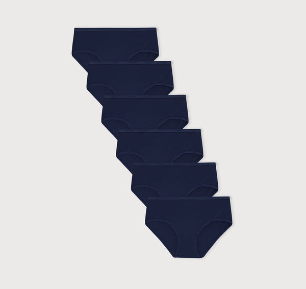organic basics Core Briefs 6-Pack Deep Navy