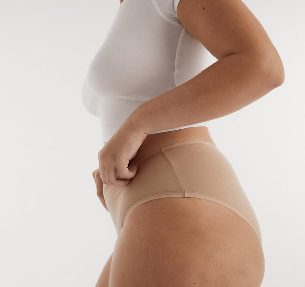 Organic Basics Core Briefs 6-Pack Hazelnut