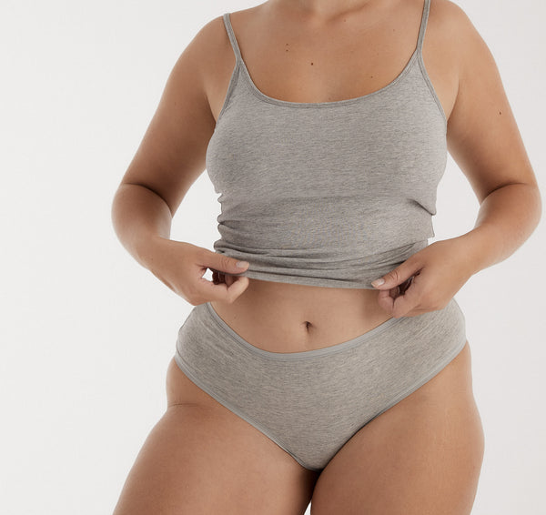 Organic Basics Core Briefs Grey Melange