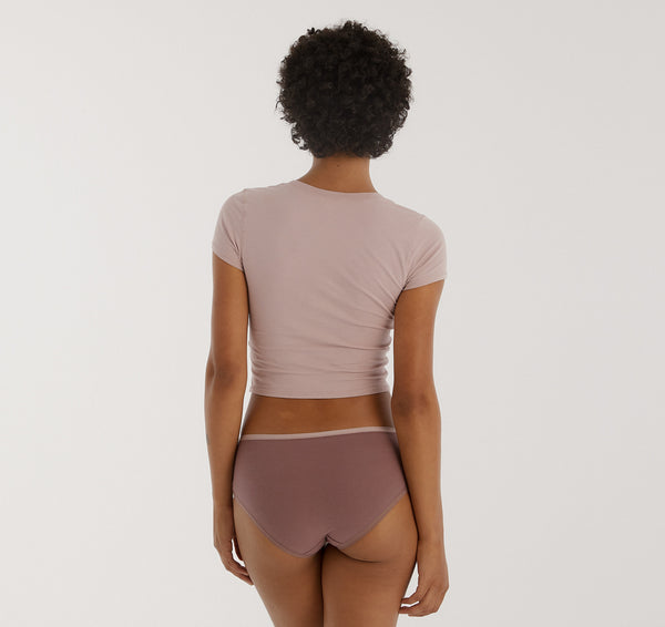 Organic Basics Core Briefs Rose Wood