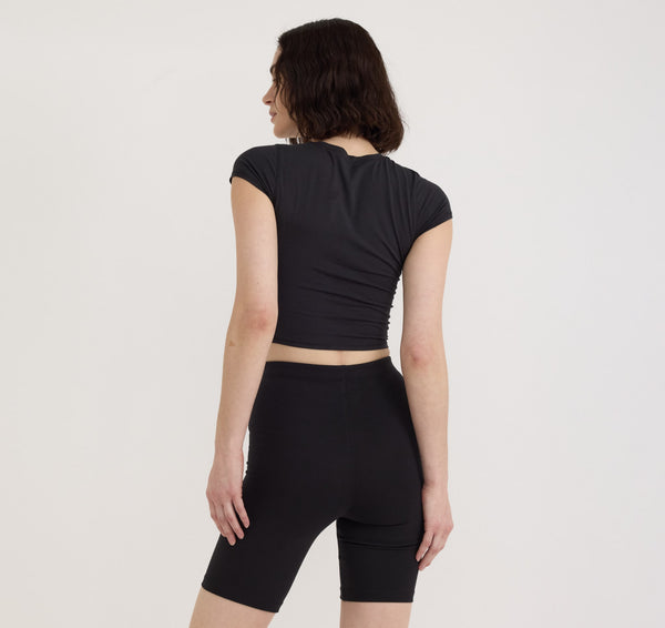 Organic Basics Core Butterfly Baby Tee Black