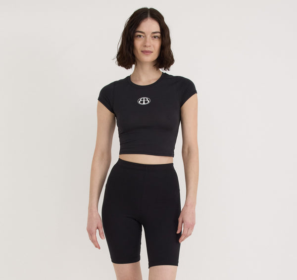 organic basics Core Butterfly Baby Tee Black