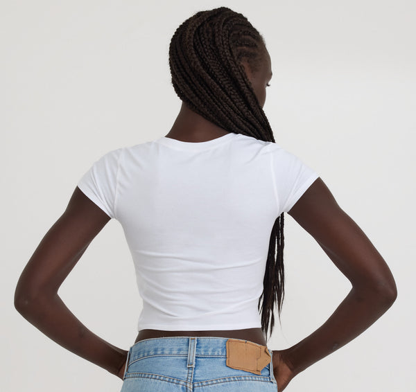 Organic Basics Core Butterfly Baby Tee White