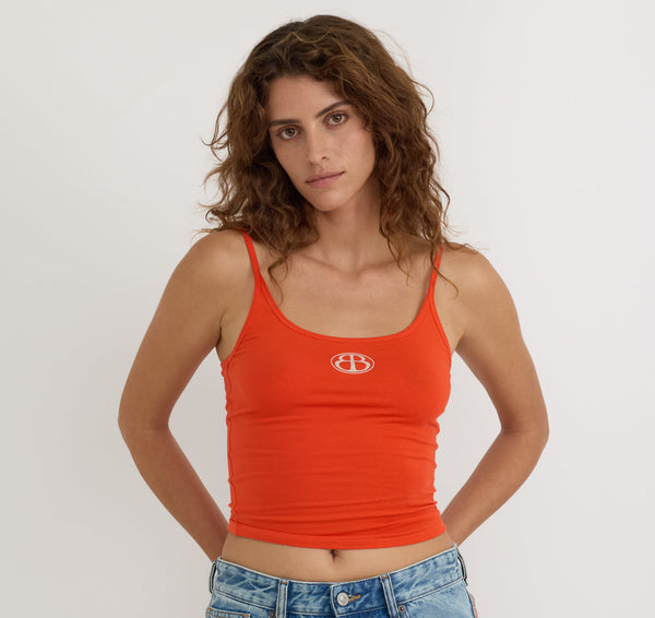 Organic Basics Core Butterfly Singlet Vibrant Red