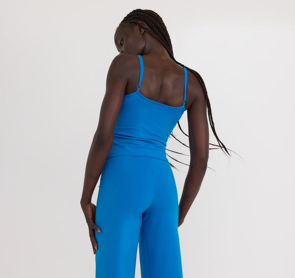 Organic Basics Core Cami Azure Blue