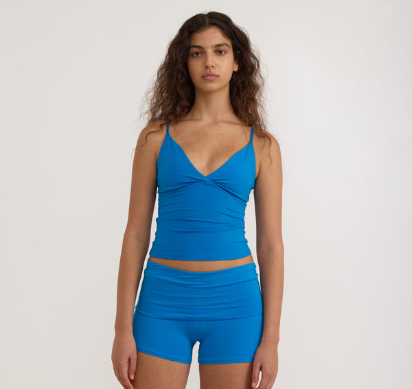 organic basics Core Cami Azure Blue