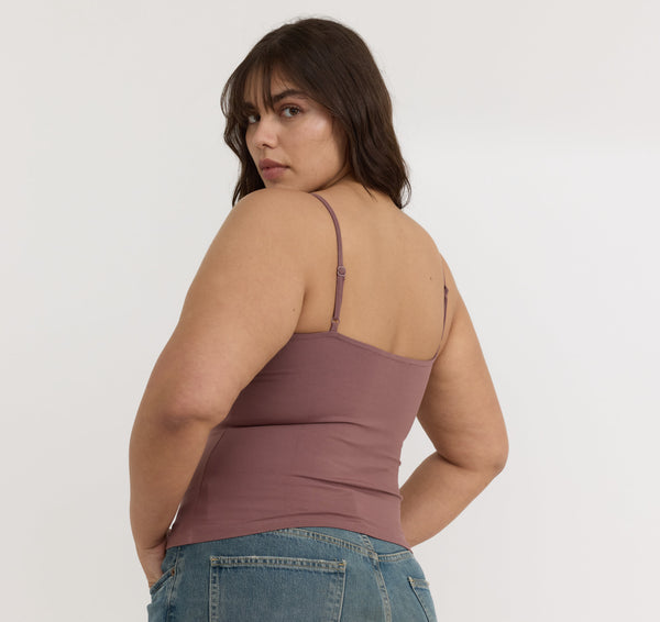 Organic Basics Core Cami Rose Wood