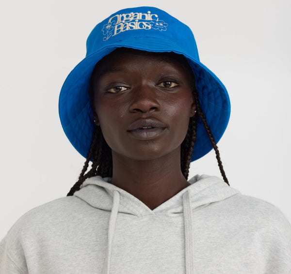 Organic Basics Core Casual Bucket Hat Azure Blue