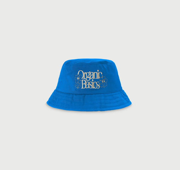organic basics Core Casual Bucket Hat Azure Blue