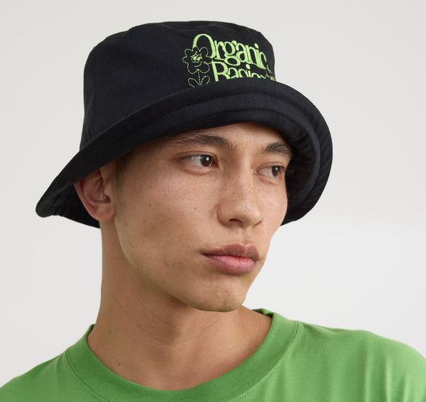 Organic Basics Core Casual Bucket Hat Black