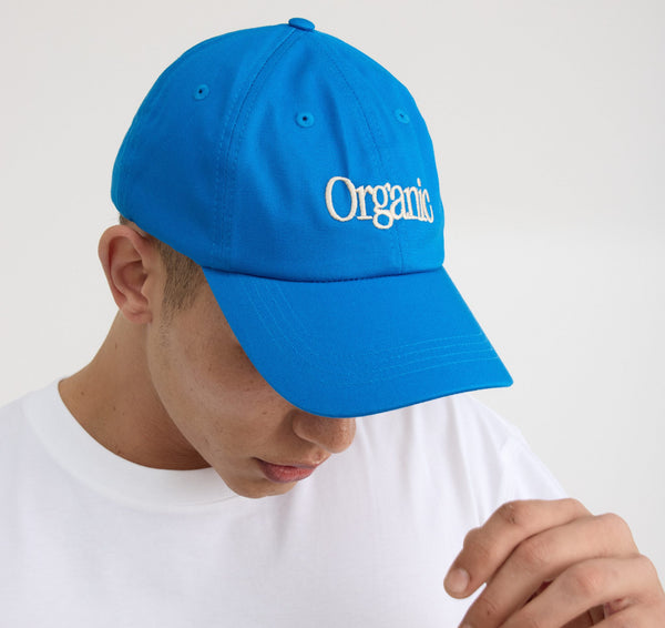 Organic Basics Core Casual Cap Azure Blue