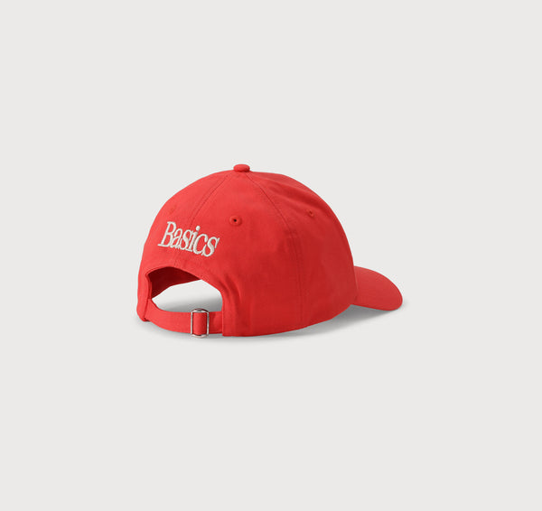 Organic Basics Core Casual Cap Vibrant Red