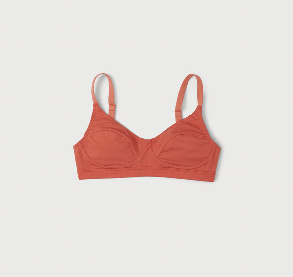 Organic Basics Core Classic Bra Dusty Red