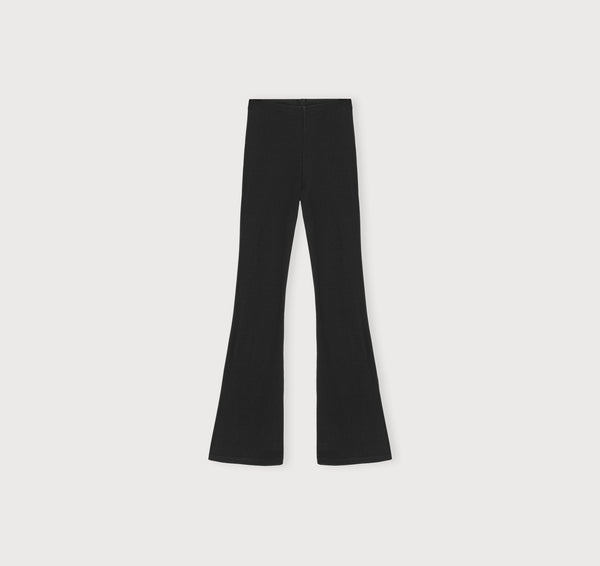 Organic Basics Core Flare Pants Black