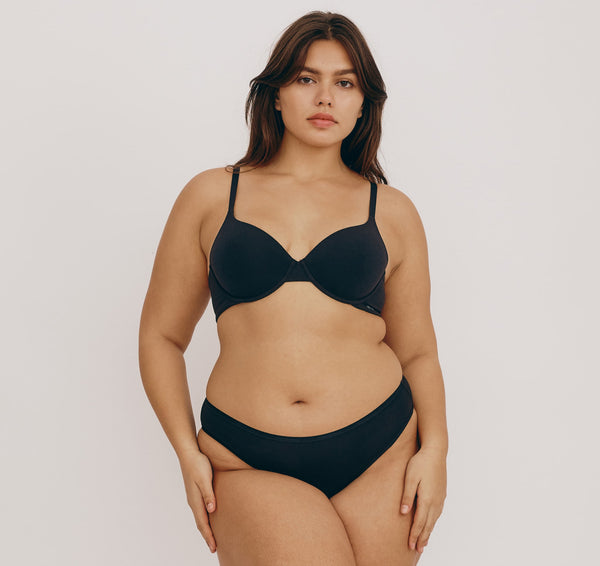 Organic Basics Core Full Coverage Bra 2-Pack Black