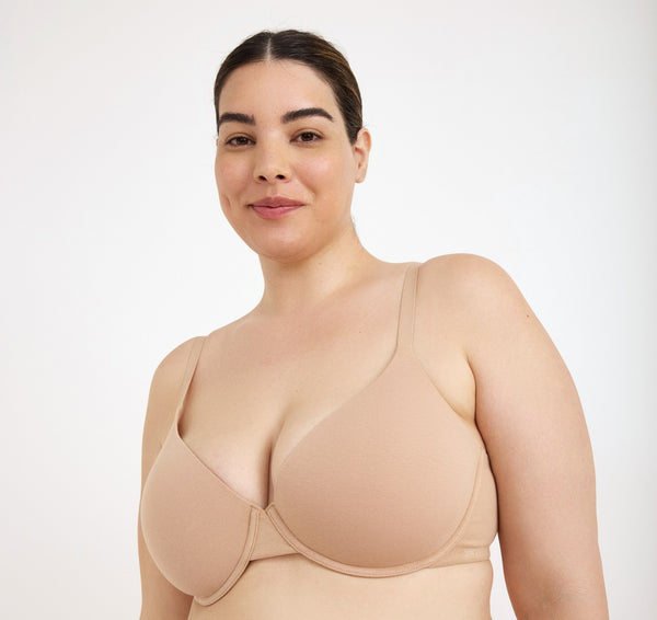 Organic Basics Core Full Coverage Bra Hazelnut
