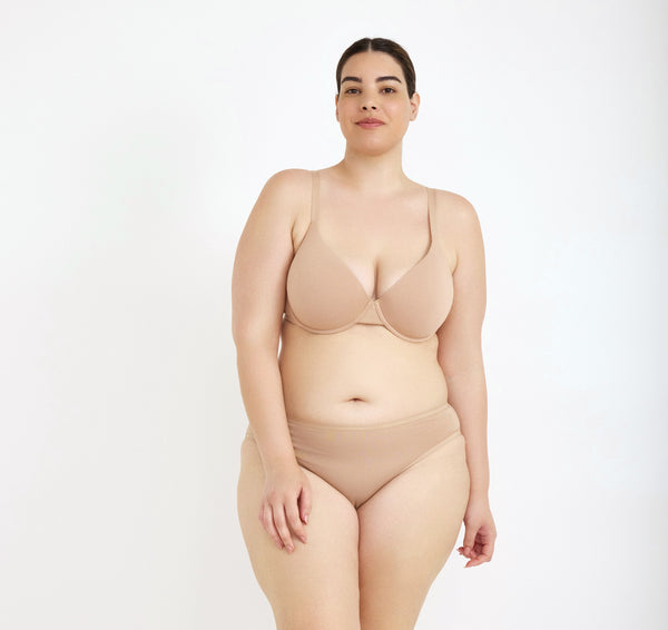 organic basics Core Full Coverage Bra Hazelnut