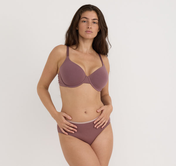 Organic Basics Core Full Coverage Bra Rose Wood